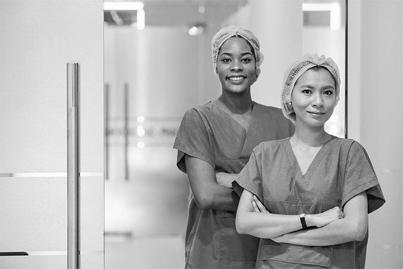 Multi-ethnic medical nurses