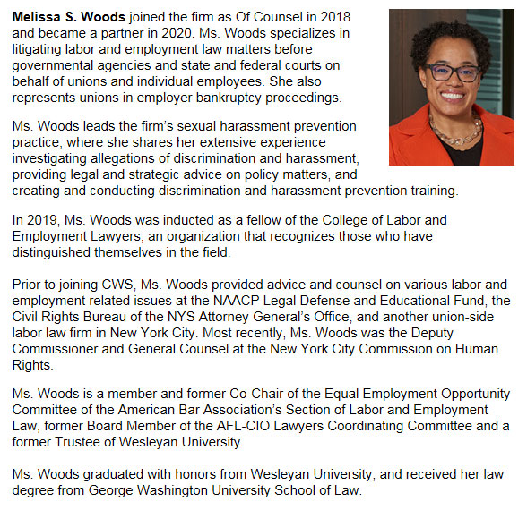 Melissa Woods joined the firm
